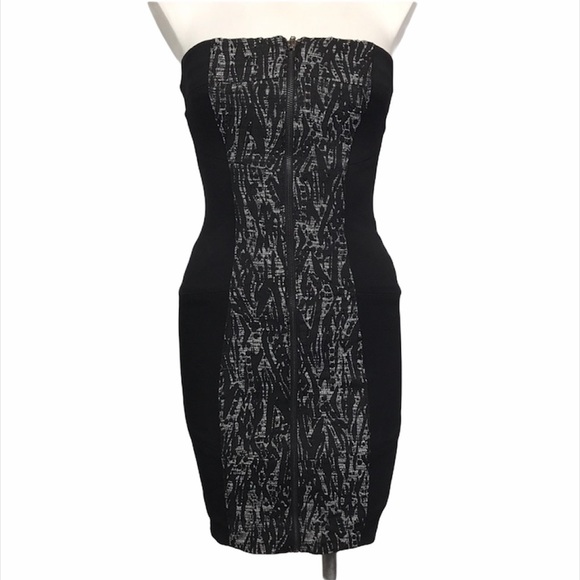 Bebe Black and White Bandage Dress Size 4 - Picture 1 of 7